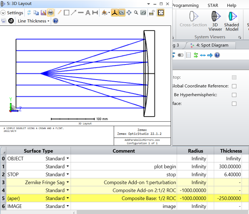 ZEMAX光学设计软件技术教程：OpticStudio 中的复合表面的图4