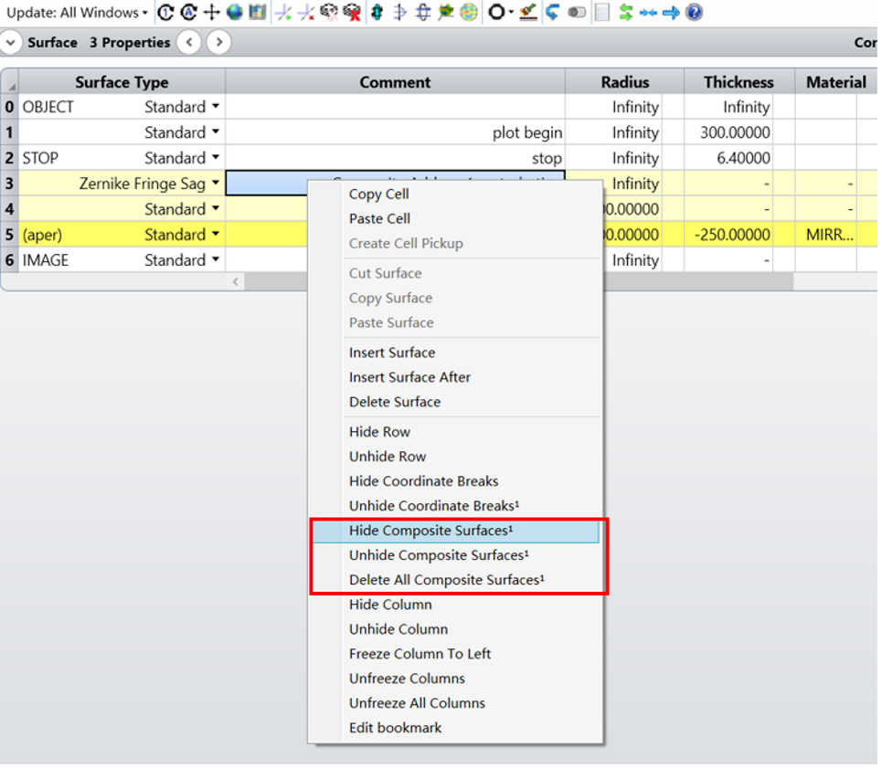 ZEMAX光学设计软件技术教程：OpticStudio 中的复合表面的图9