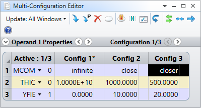 Multi-configuration editor