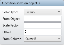 X position solve on object 3