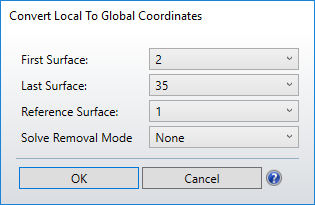 Convert local to global