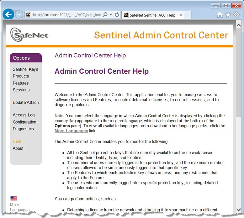 Admin Control Help Center