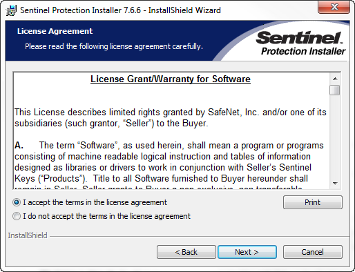 sentinel protection installer 2nd
