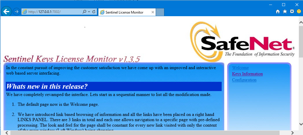 sentinel keys license monitor