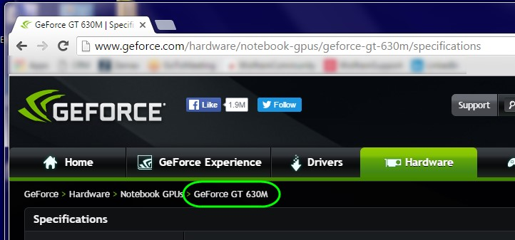 NVIDIA specs