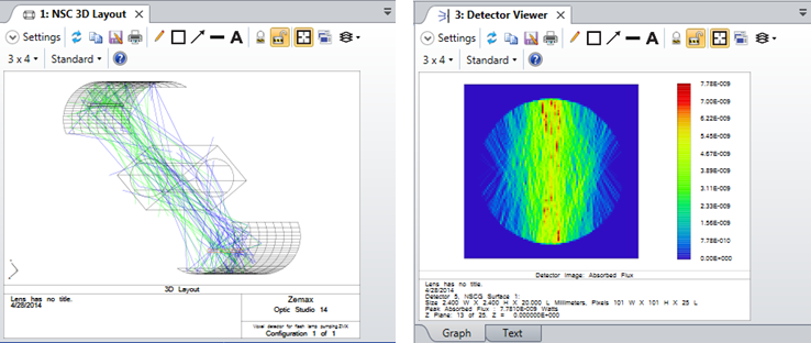 Ansys Zemax光学设计软件技术教程：用于照明设计中的探测器的图5