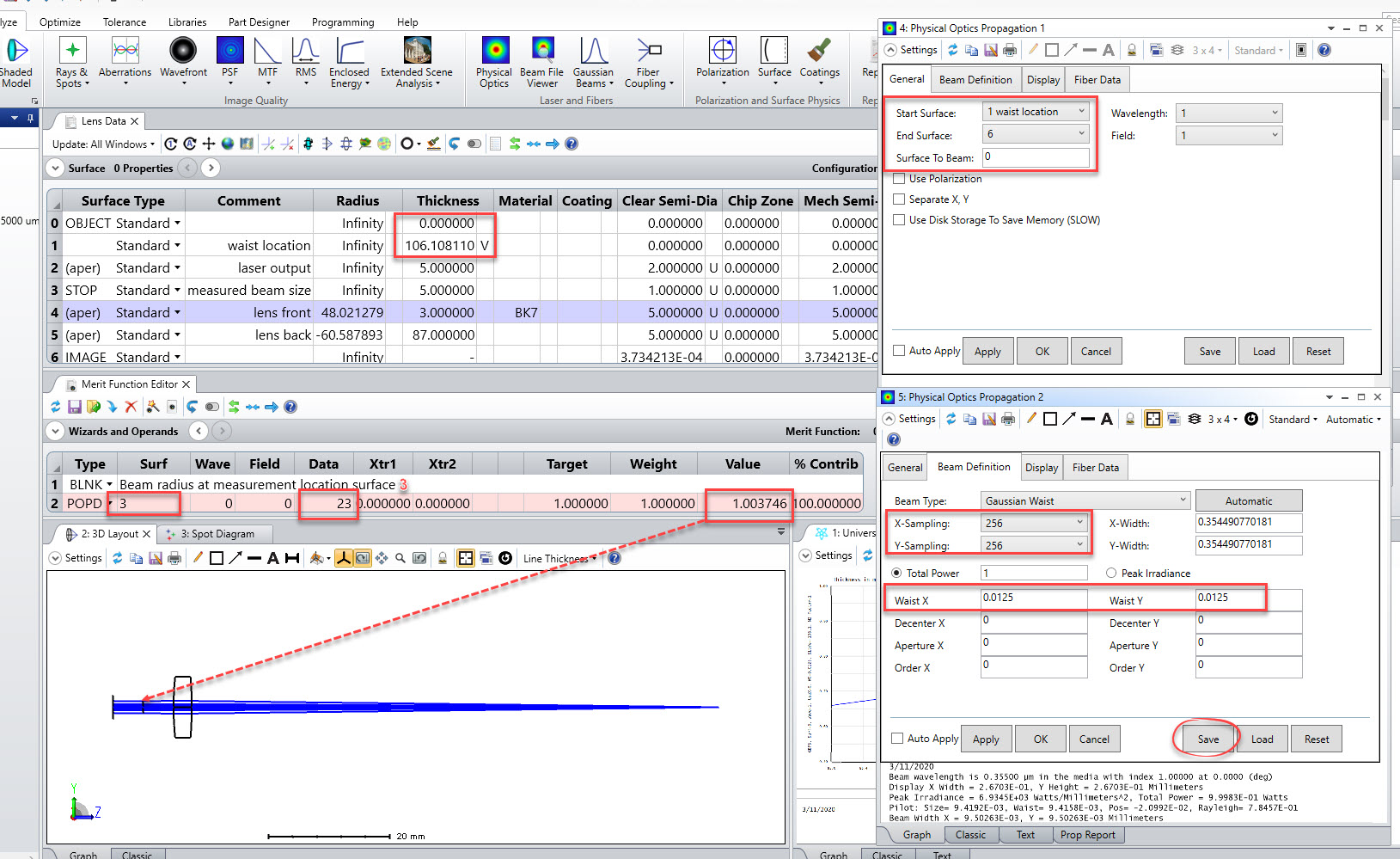 How to model laser beam propagation in OpticStudio: Part 3 - Using