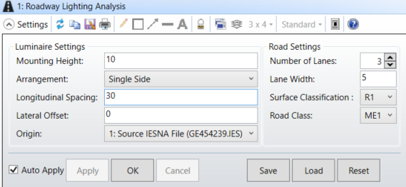 roadway lighting analysis