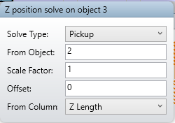 Z position solve on object 3