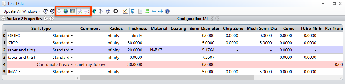 zemax 14 change position of optical