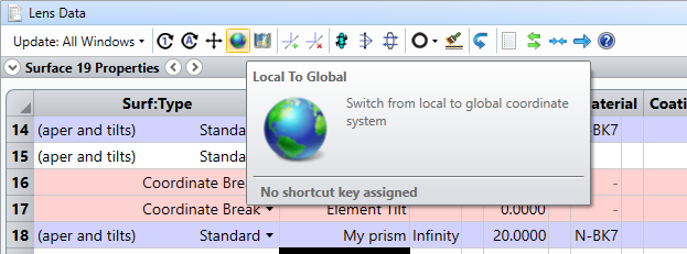 zemax 14 change position of optical