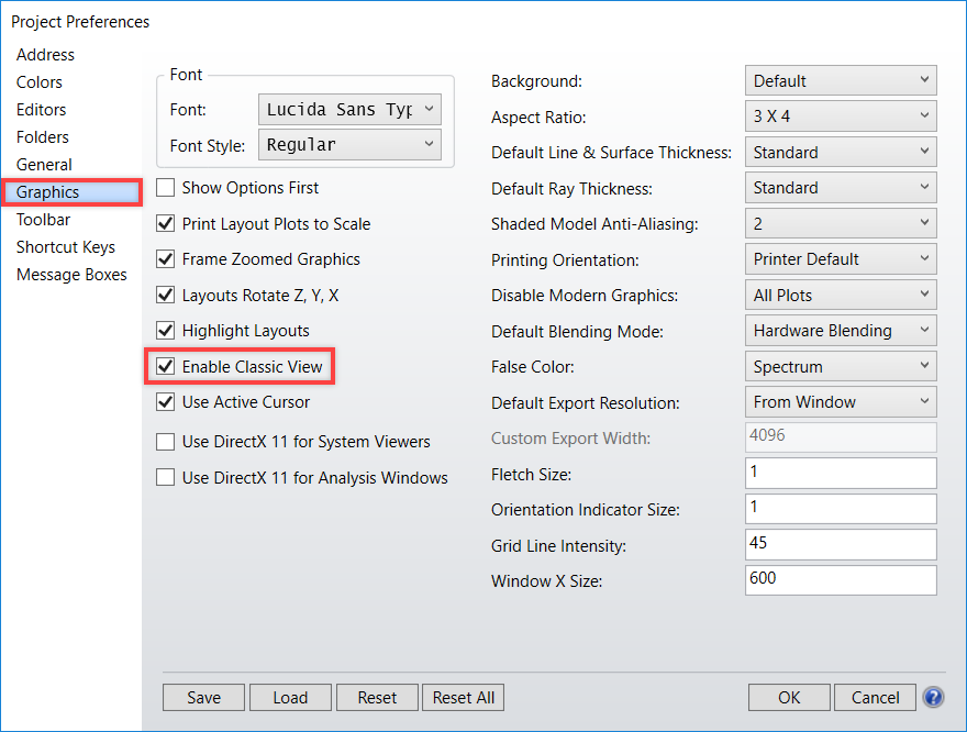 enable classic view