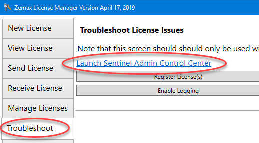 How to troubleshoot softkey license issues (Zemax legacy 