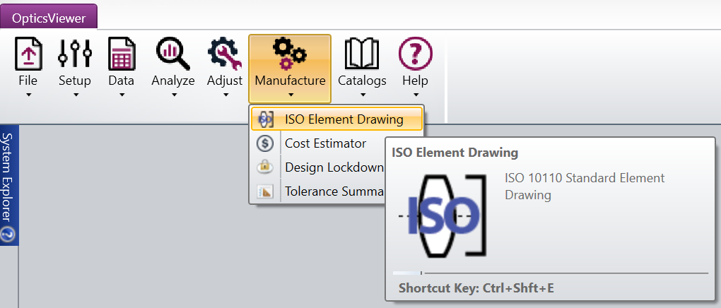ISO Element Drawing