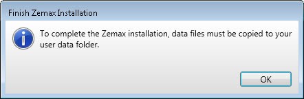 Finish_zemax_installation