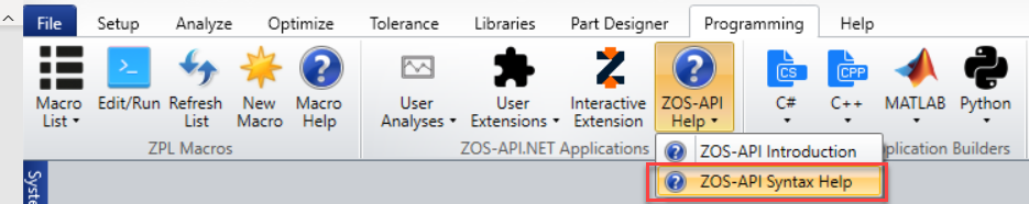 Syntax Help File