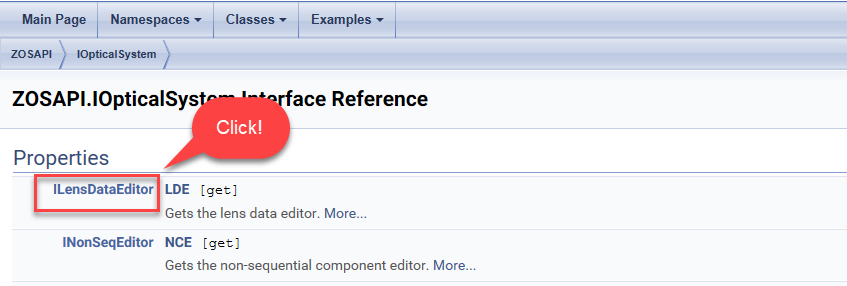 Click ILensDataEditor