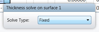 thickness solve on surface 1