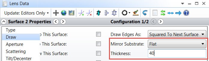 Surface Properties Mirror Substrate Thickness