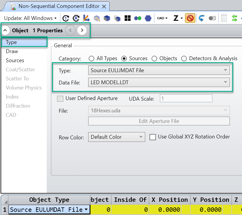 Non Sequential Component Editor