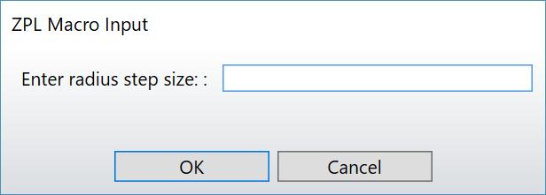 Input Radius Step Size