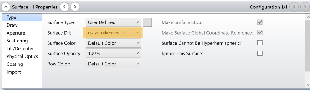 Surface Properties