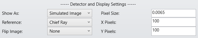 Detector settings