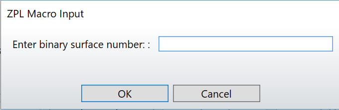 Input Surface Number