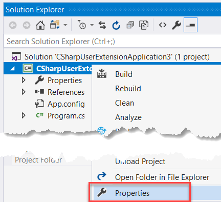 Project Properties