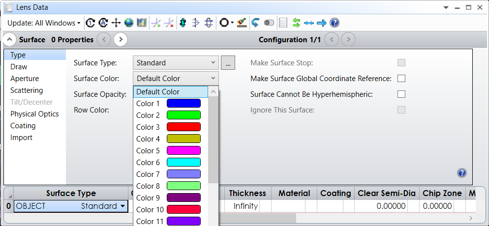 surface 0 properties