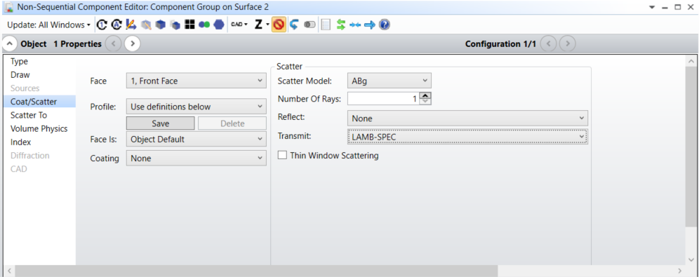 non seq component editor