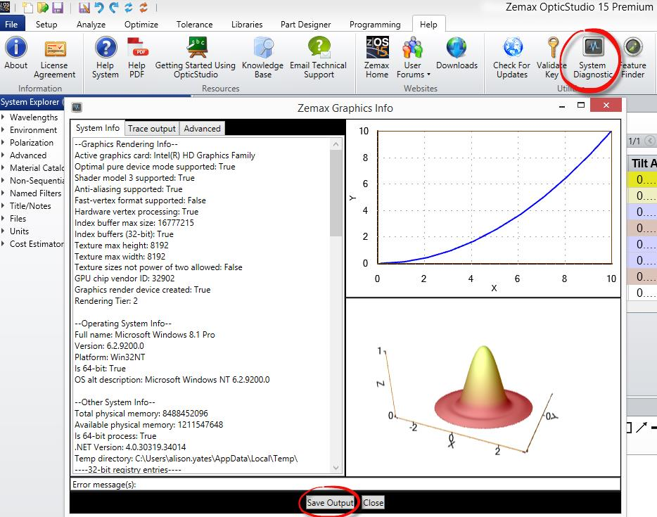 system diagnostics