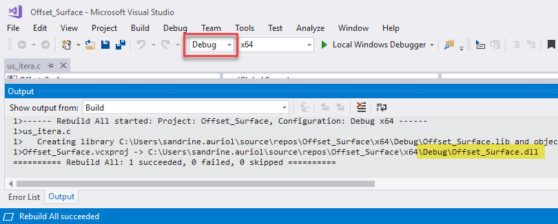 Debug mode