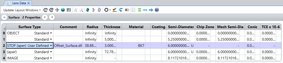 User-defined surface in OpticStudio