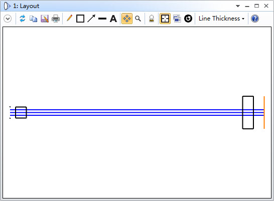 The starting design of the beam expander