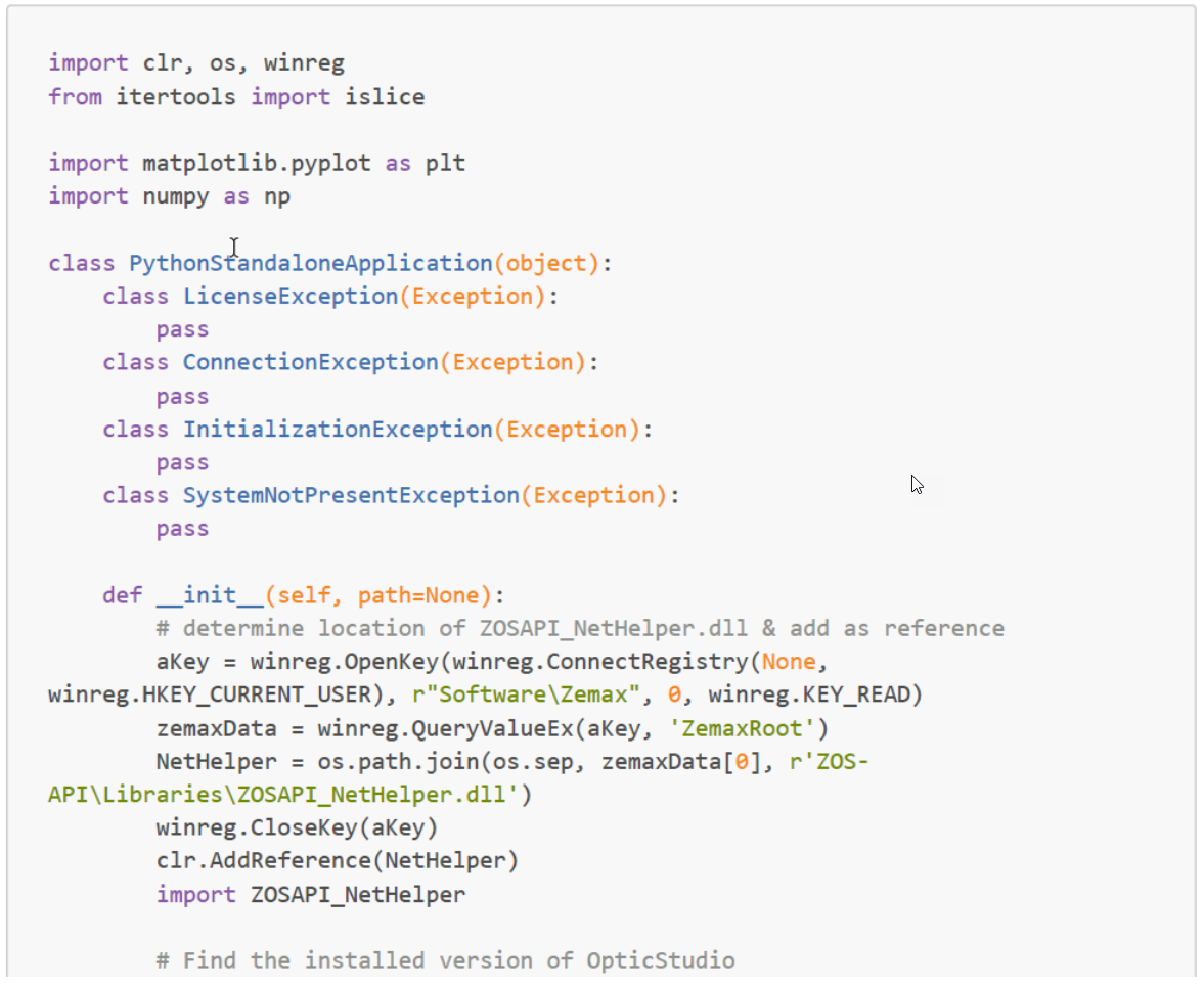 Python Code Sample